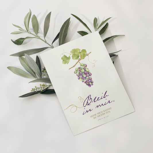 Bleib in mir - Karte DIN A6 | Fokus:Jesus