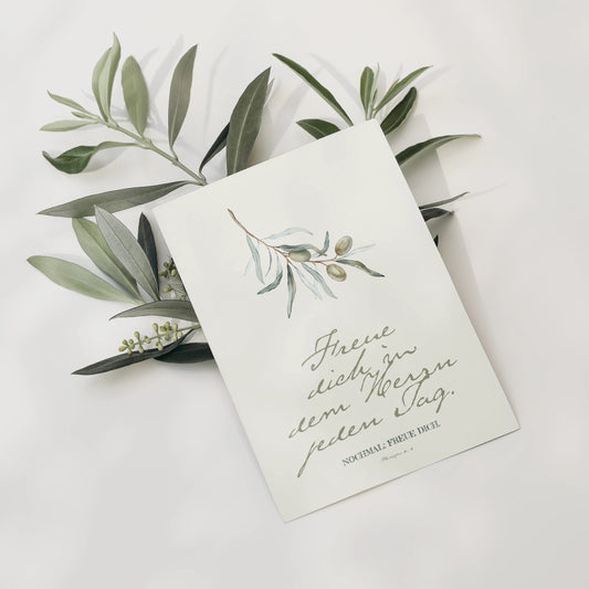 Freue dich in dem Herrn jeden Tag - Karte DIN A6 | Fokus:Jesus