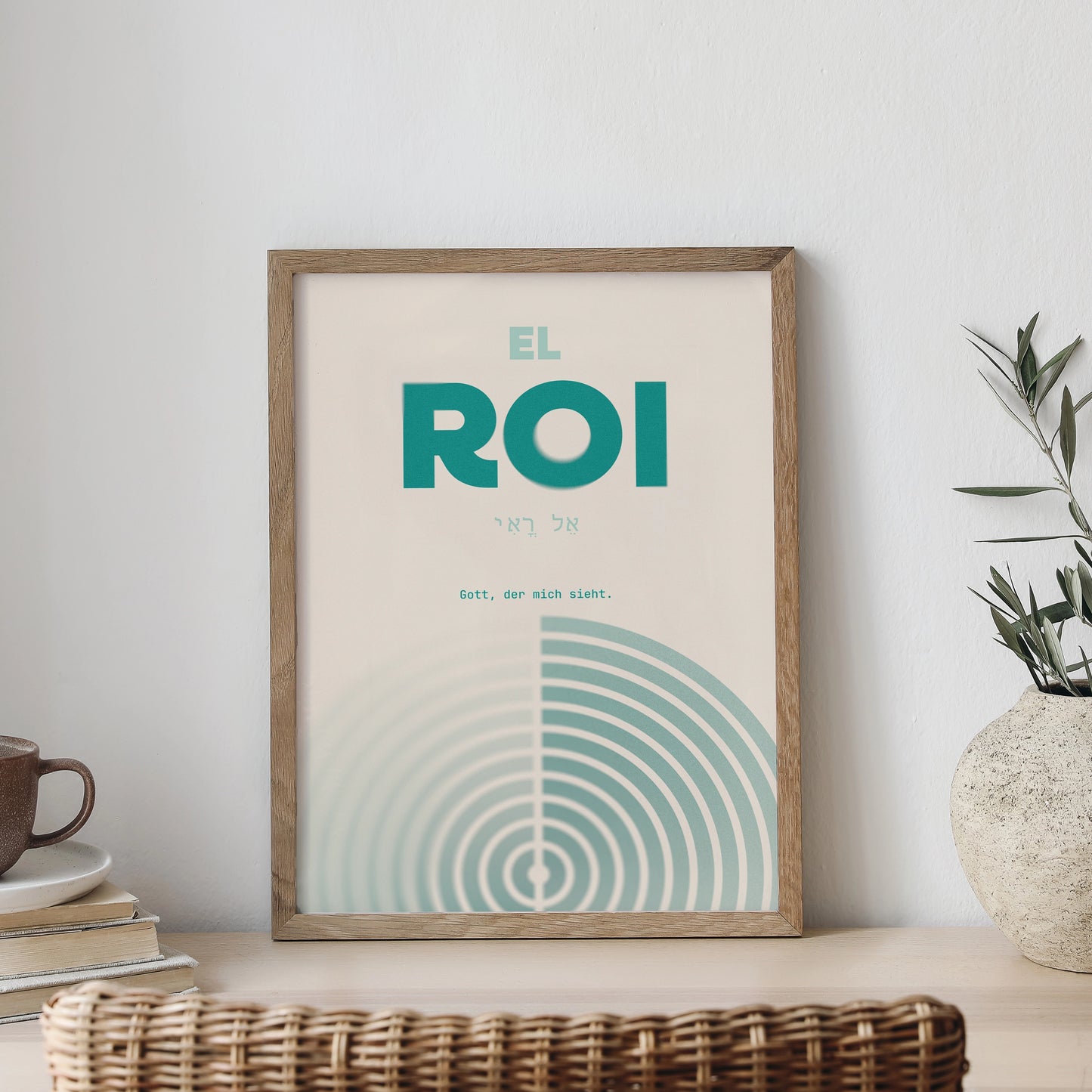 El Roi - Gott der mich sieht - Poster DIN A3 | Namen Gottes Wandbild