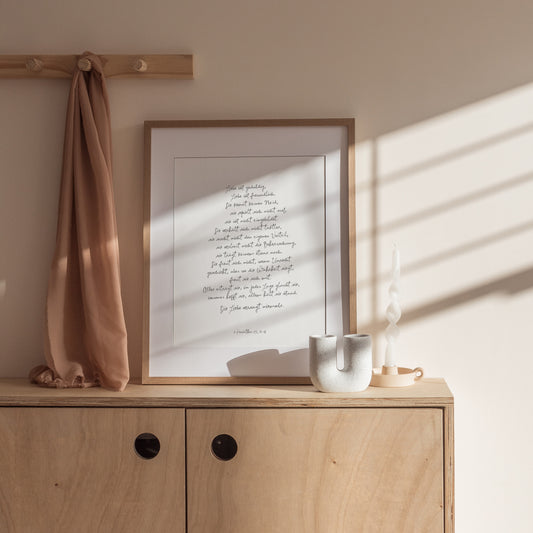 Poster 1. Korinther 13