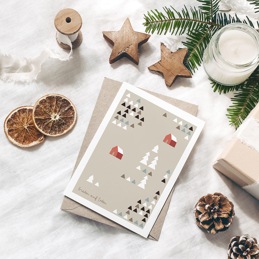 Frieden auf Erden- Karte DIN A6