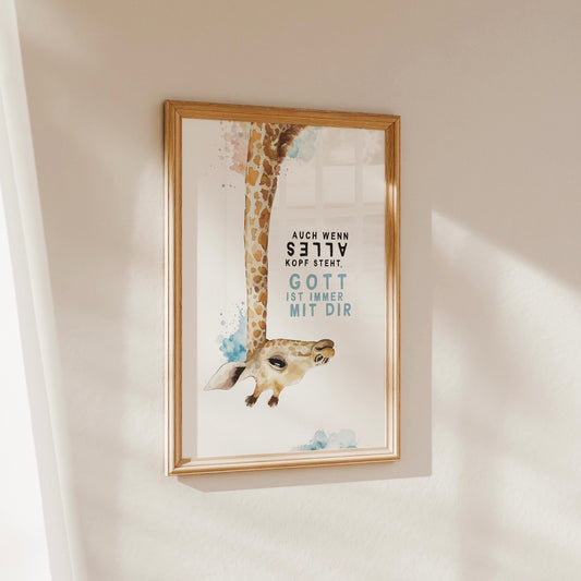 Gott ist mit dir - Poster DIN A3