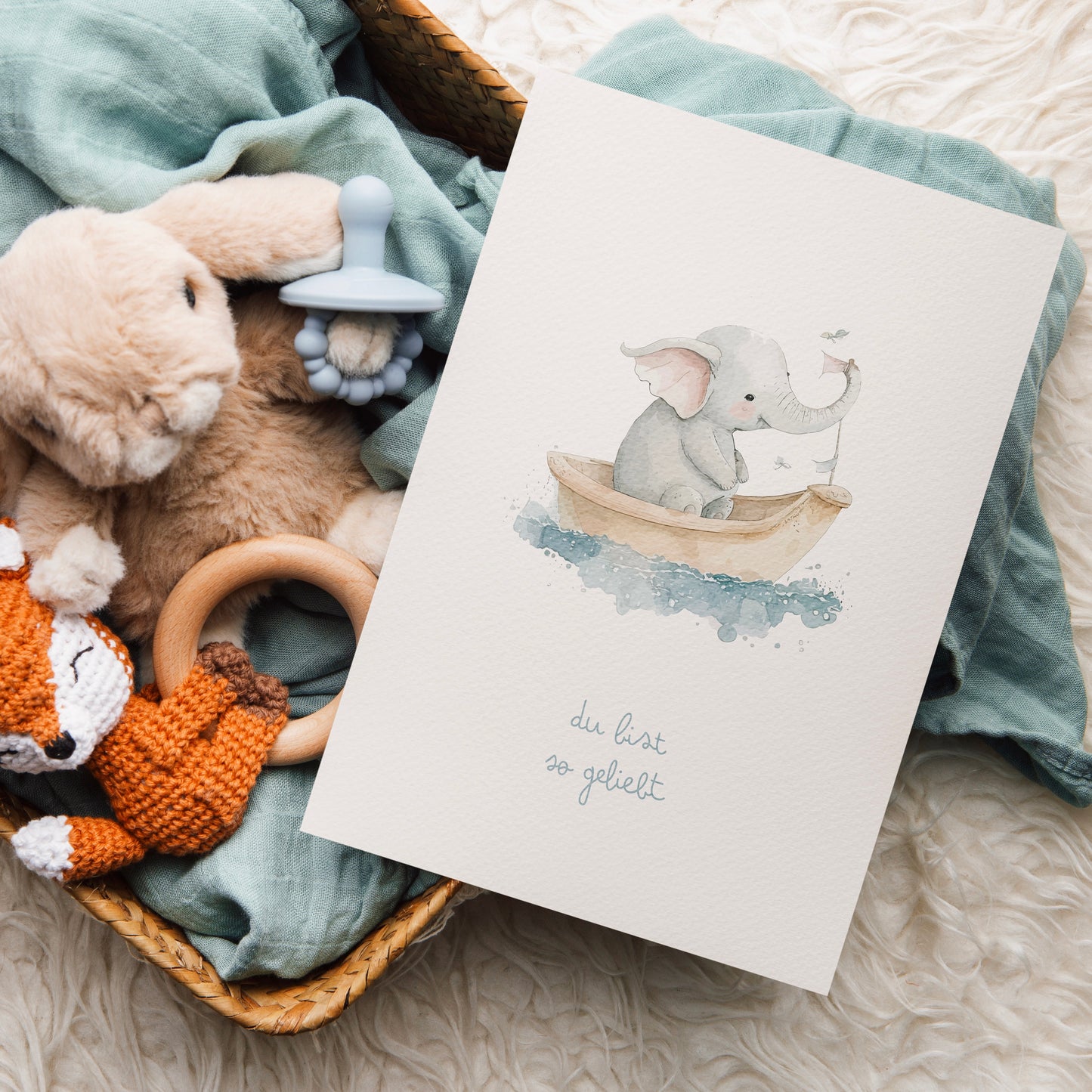 Geliebt - Karte DIN A6