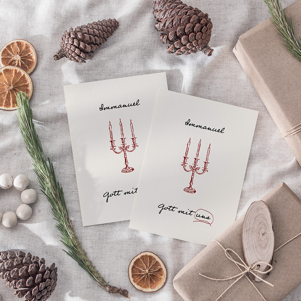 Immanuel - Gott mit uns - Karte DIN A6