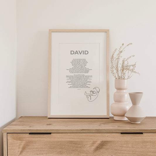 Personaliserter Psalm 139 - DIN A4 | Download - colibriARTS