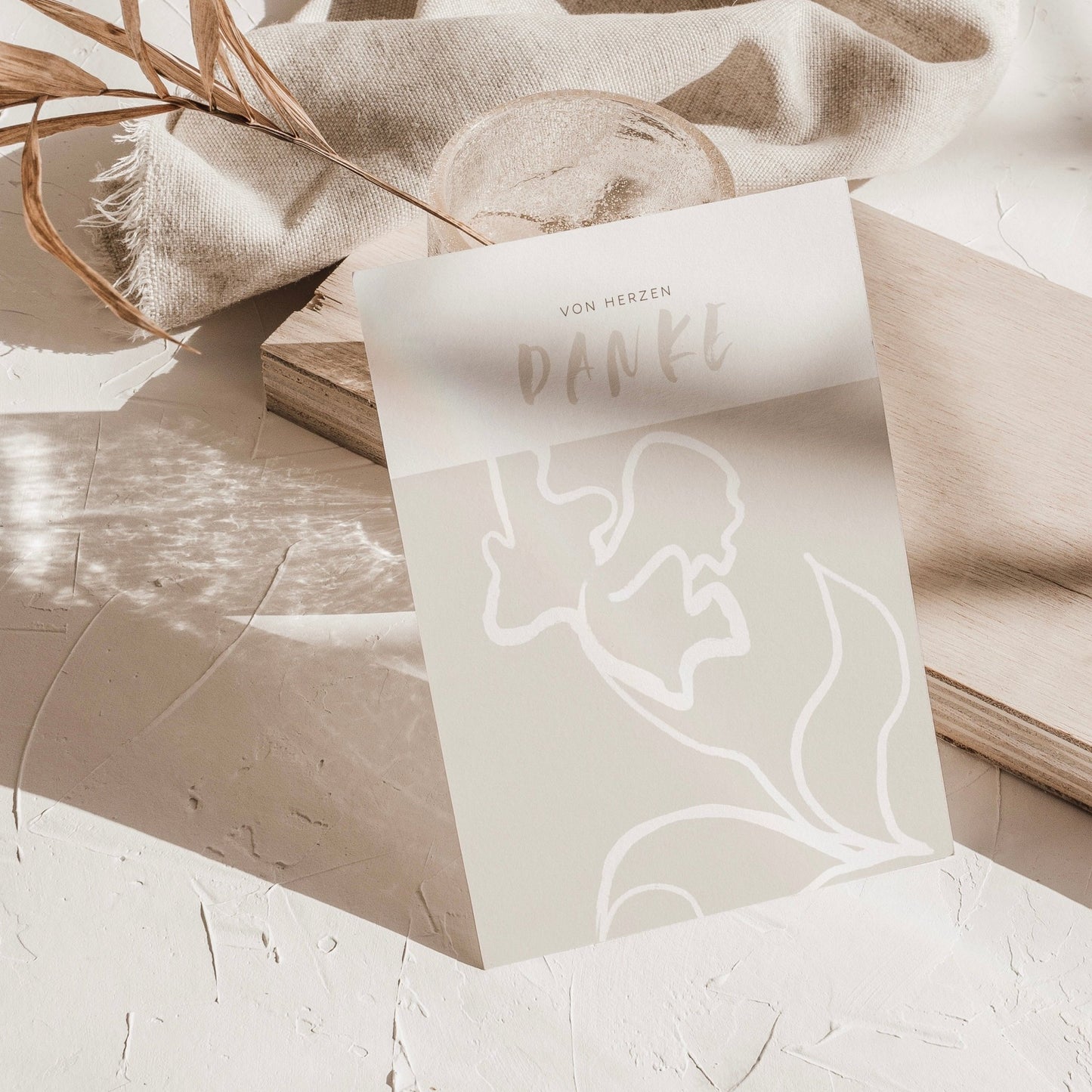 Von Herzen Danke - Karte DIN A6 - colibriARTS