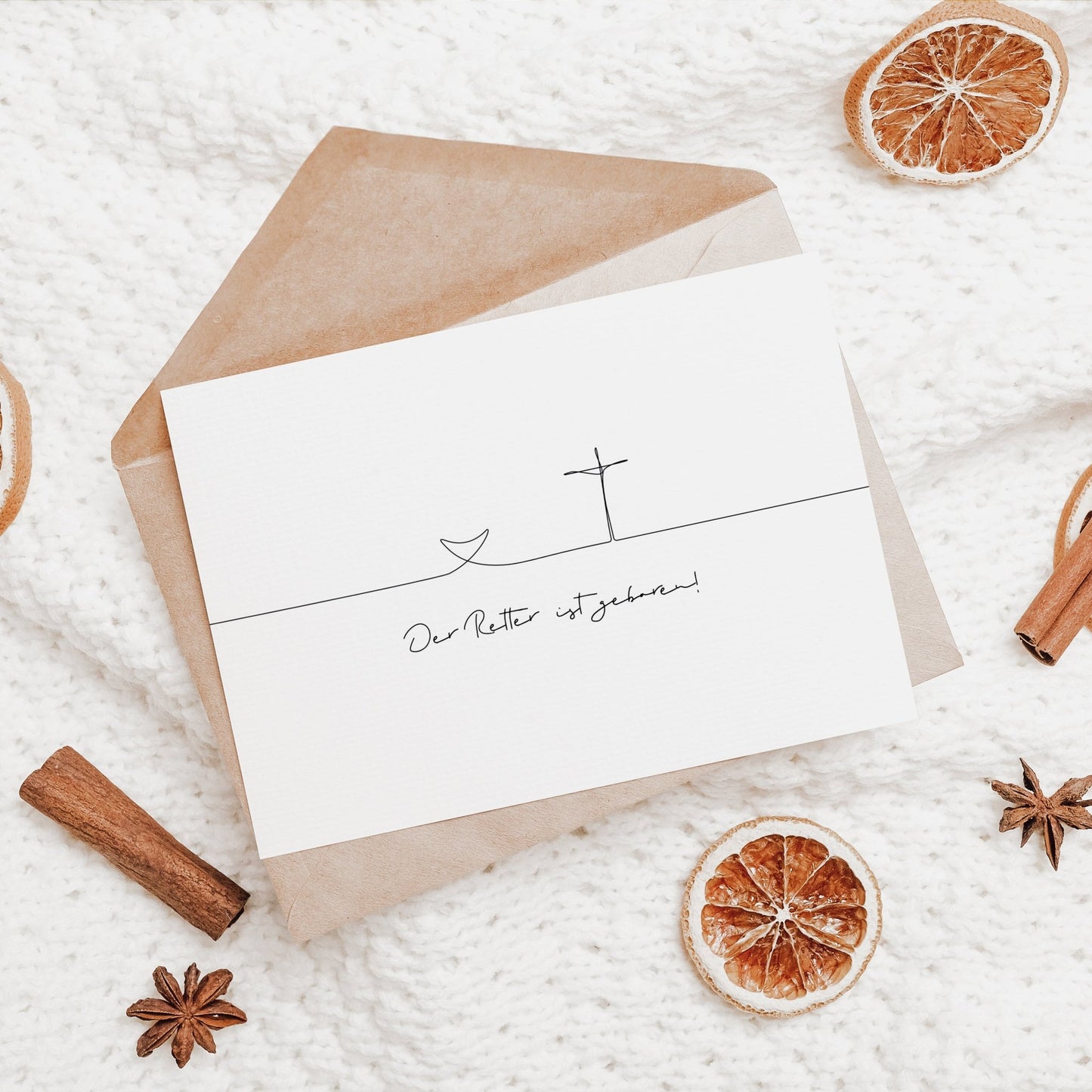 Der Retter ist geboren - Karte DIN A6 - colibriARTS