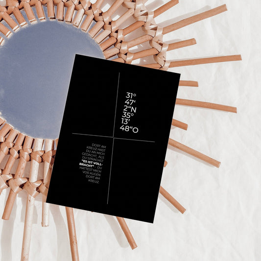 Dort am Kreuz - Karte DIN A6 - colibriARTS