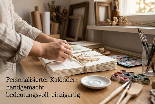 Professional header image for list-based article: Personalisierter Kalender: handgemacht, bedeutungsvoll, e...