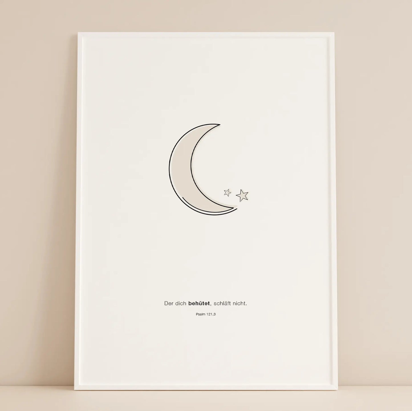 Der dich behütet schläft nicht - christliche poster - wandbild - psalm 121,3