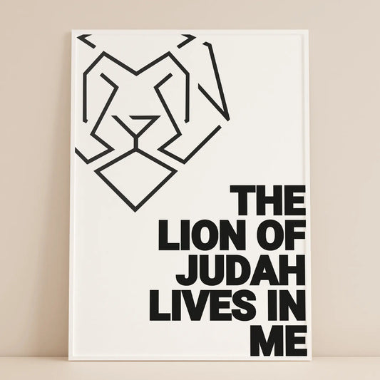 Lion of Judah - christiche poster - wandbild