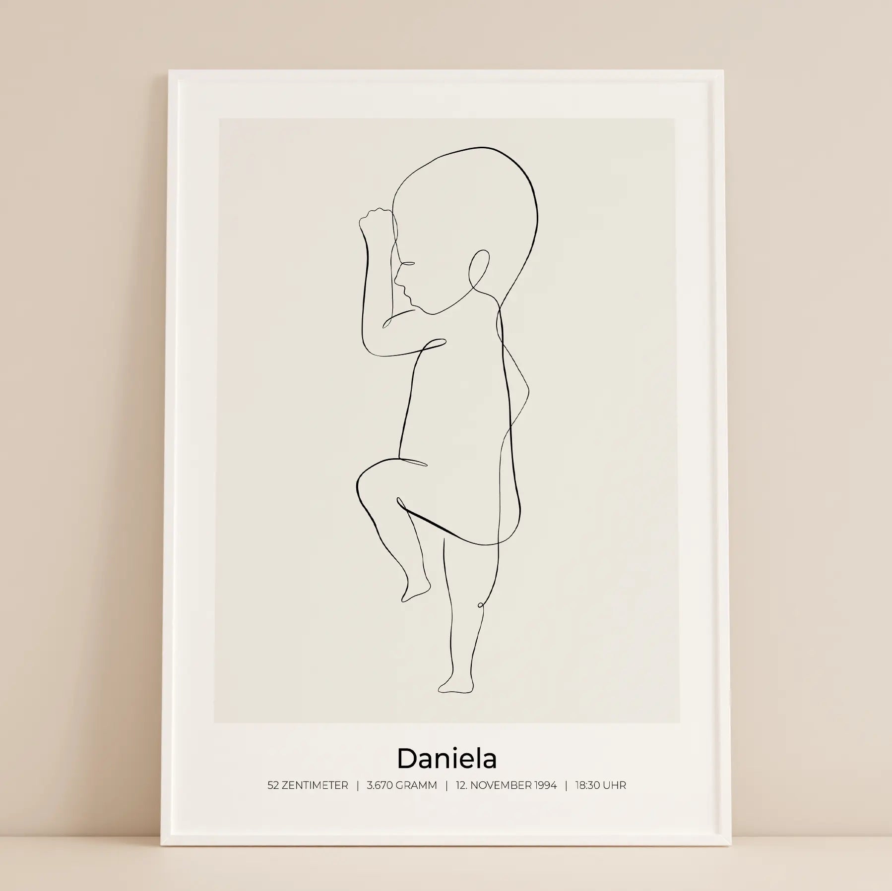 Personalisiertes Geburtsposter- poster - Geburt - Geburtsgeschenk - wandbild
