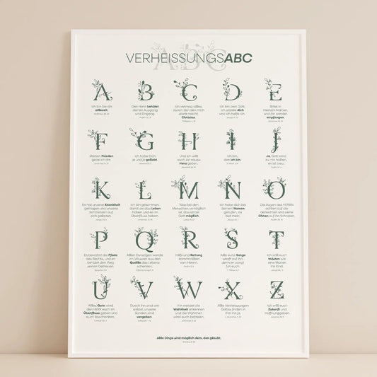 VerheißungsABC - christliche Poster -wandbild