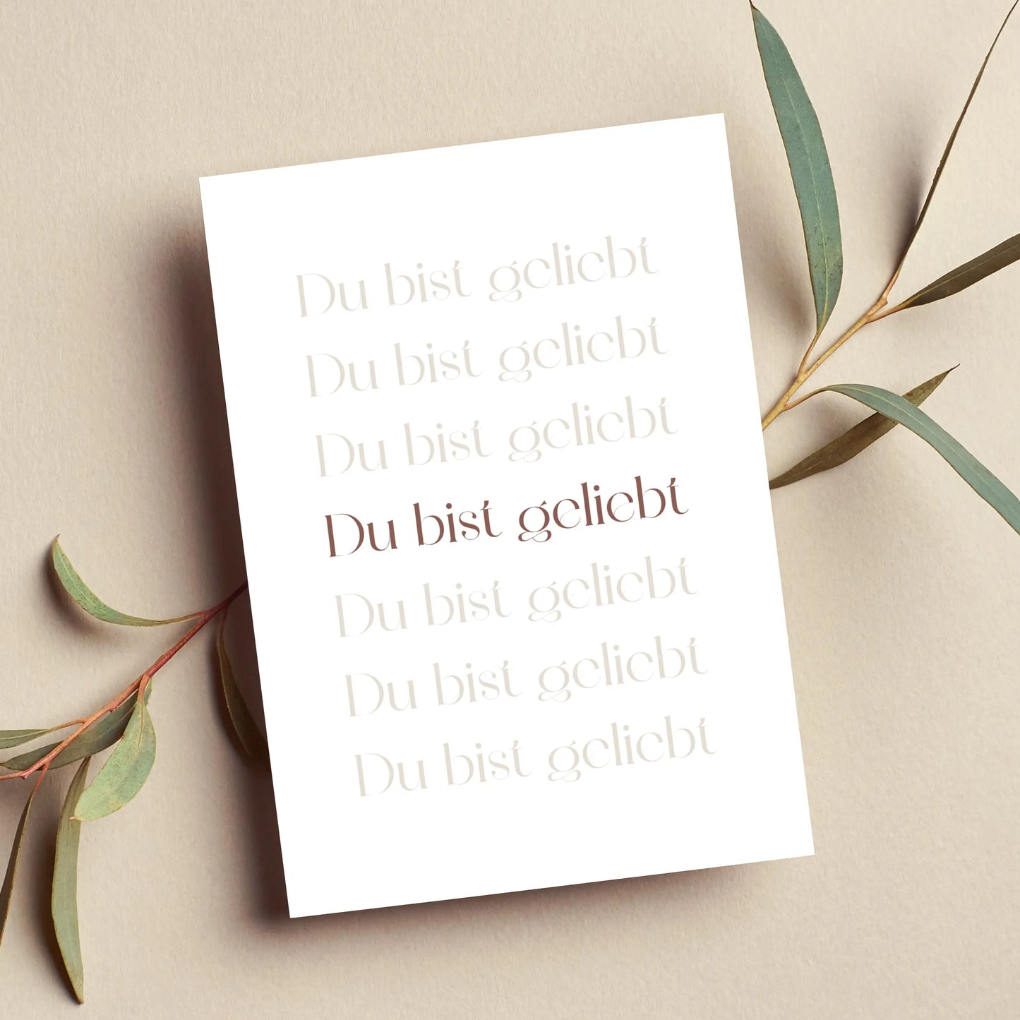 du bist geliebt - christliche karten