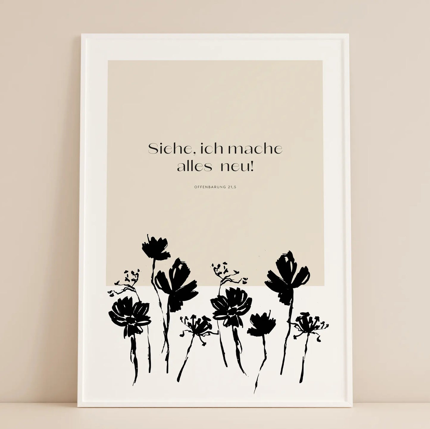 siehe ich mache alles neu - christiche poster - wandbild - Jahreslosung