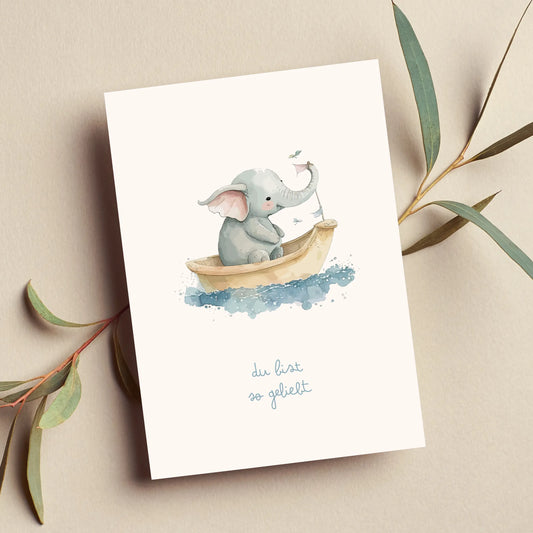 Du bist so geliebt - christliche karten - Einschulung - Geburt 