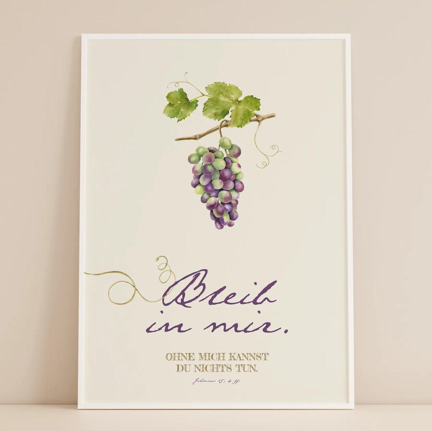 Bleib in mir - christliche Poster - Wandbild