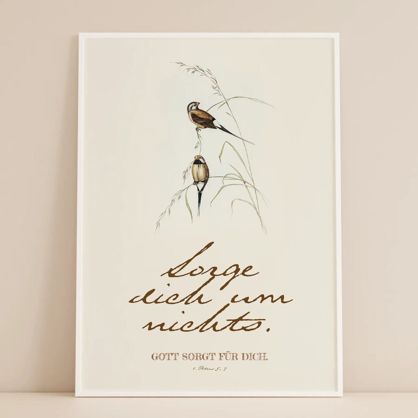 Sorge dich um nichts - christliche poster