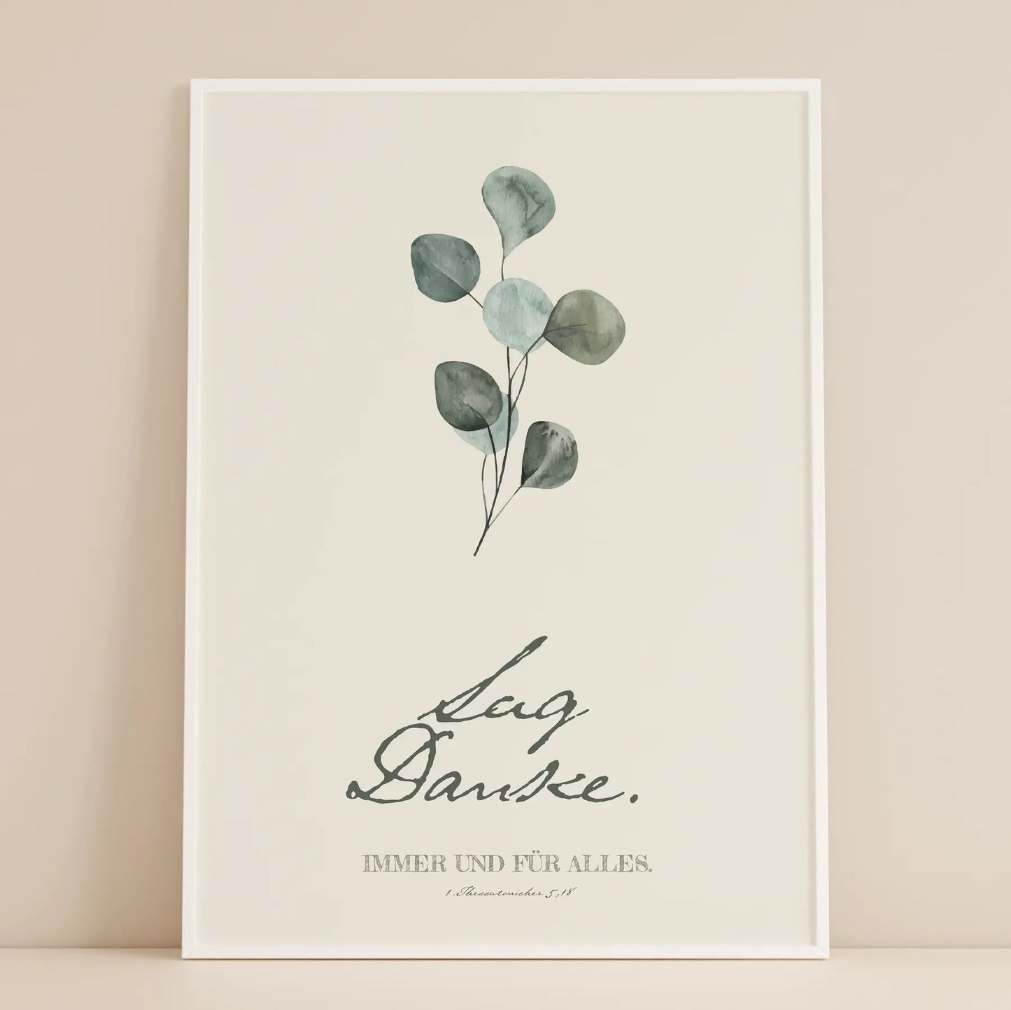 Sag danke - christliche poster - Wandbild 