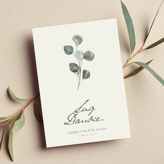 Sag danke - christliche karte