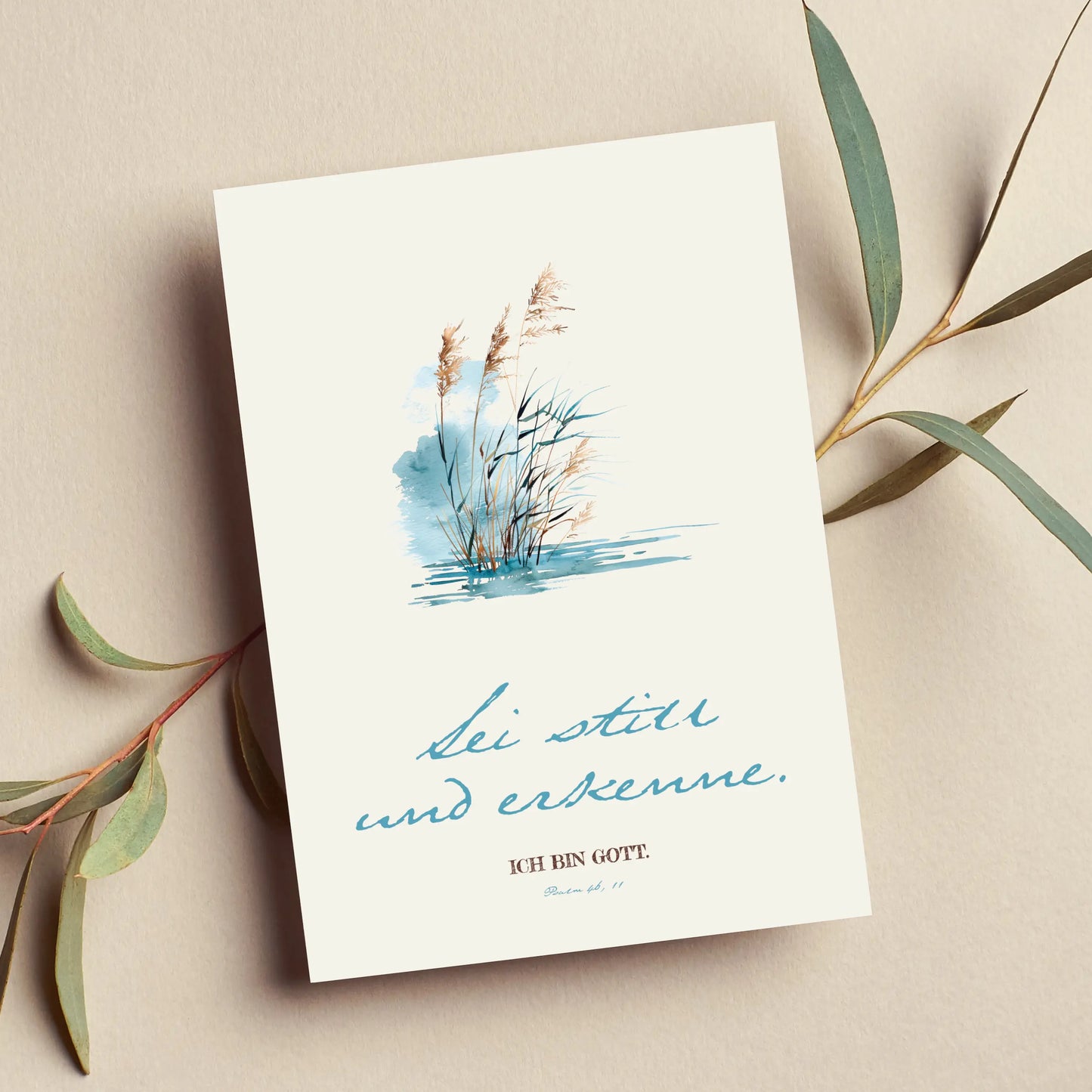 Sei still und erkenne - christliche Karten