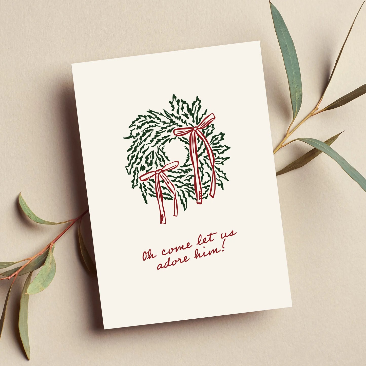 let us adore him - christliche Weihnachtskarten