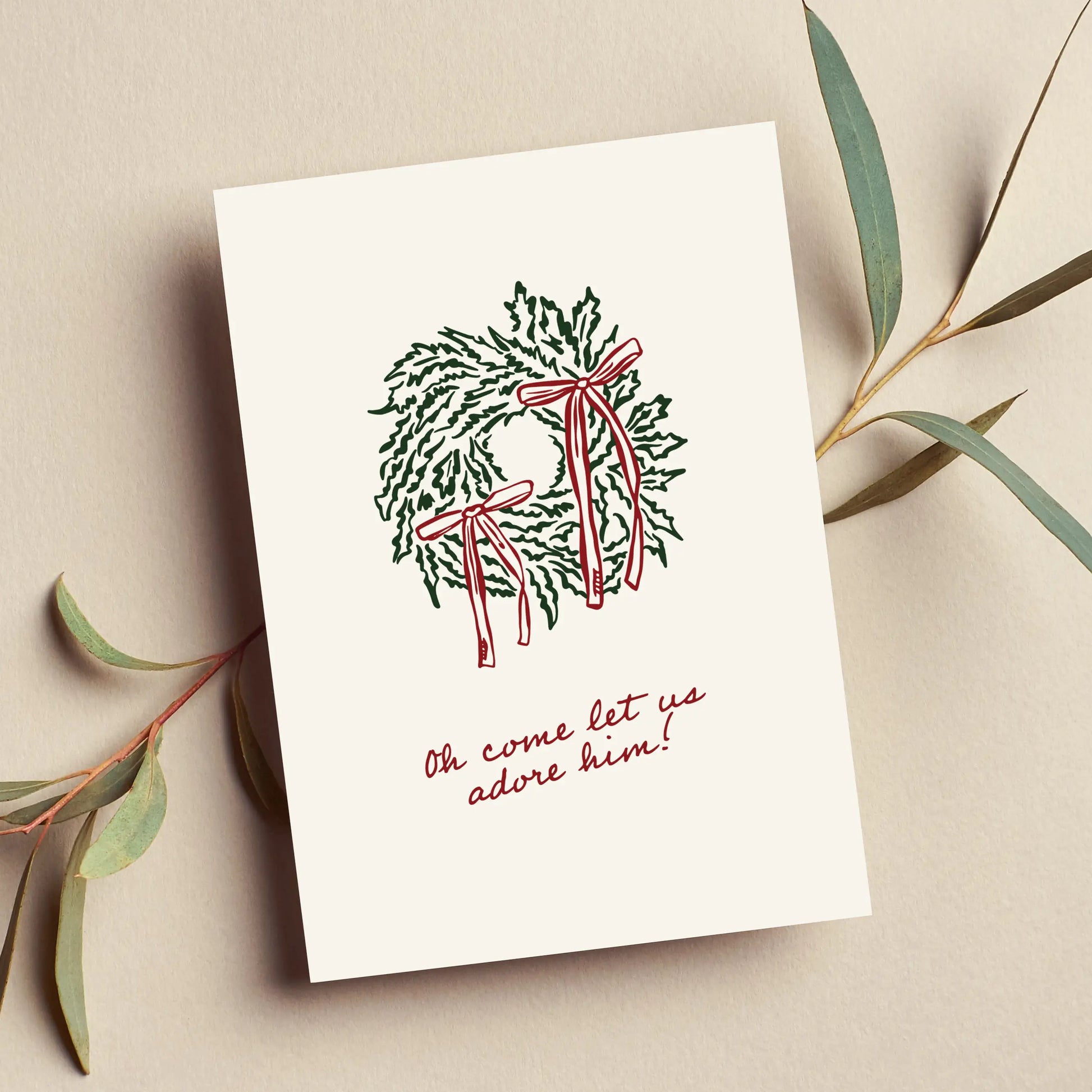 let us adore him - christliche Weihnachtskarten