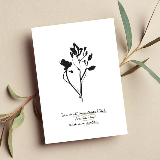 Du bist wunderschön - christliche Karten