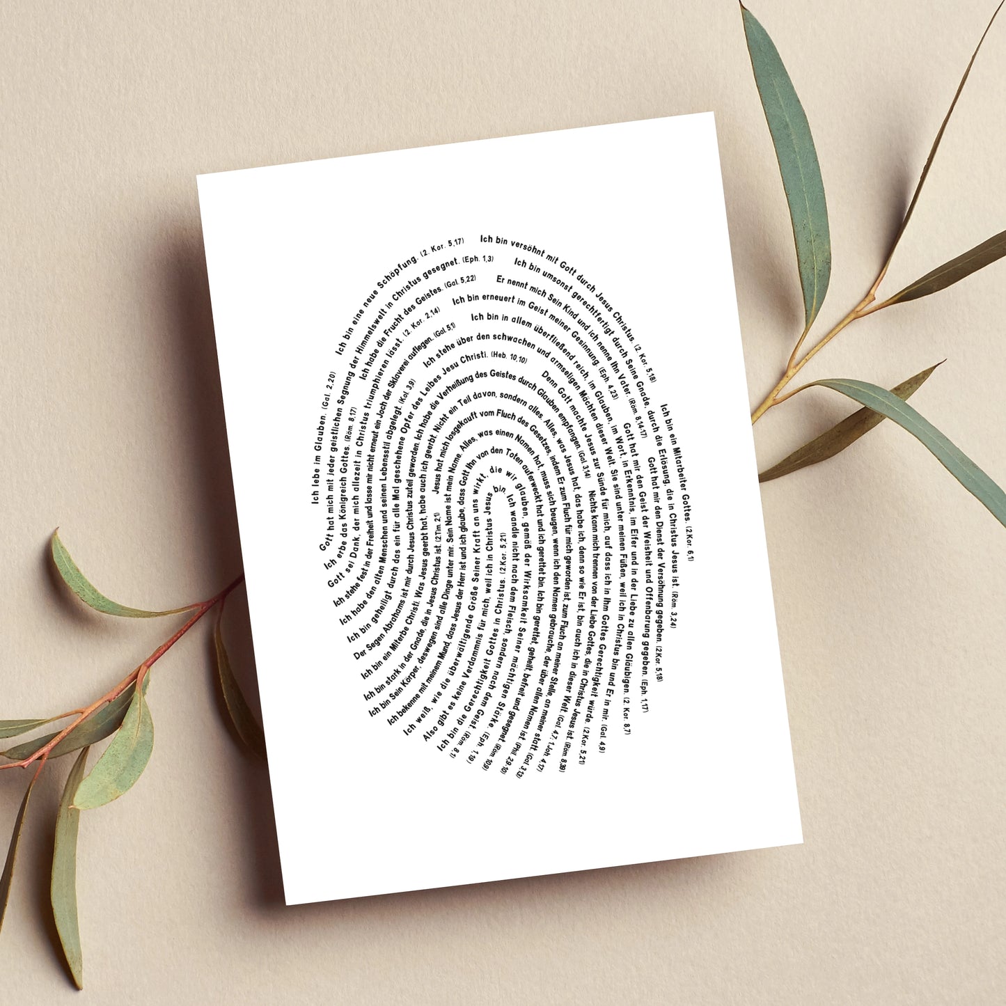 Meine Identität in Christus - Karte DIN A6