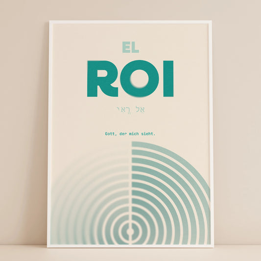 El Roi - Gott der mich sieht - Poster DIN A3 | Namen Gottes Wandbild