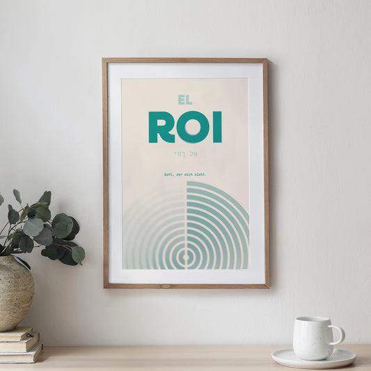 El Roi - Gott der mich sieht - Poster DIN A3 | Namen Gottes Wandbild