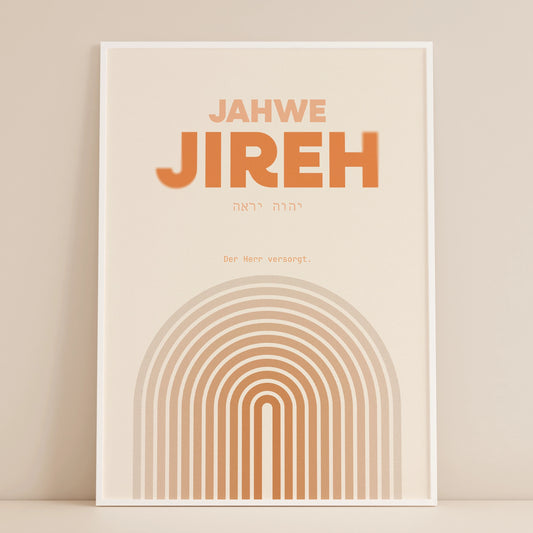 Jahwe Jireh - Der Herr versorgt - Poster DIN A3 | Namen Gottes Wandbild