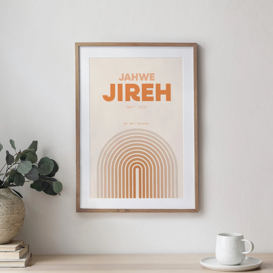 Jahwe Jireh - Der Herr versorgt - Poster DIN A3 | Namen Gottes Wandbild