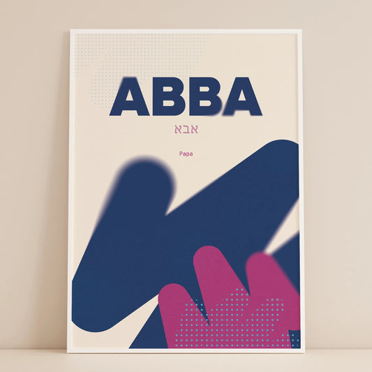 Abba - Papa - Poster DIN A3 | Namen Gottes Wandbild
