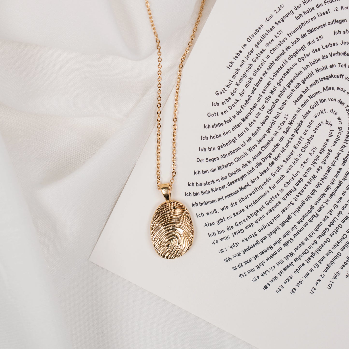 "In Christus" - vergoldete Kette | Identität in Christus