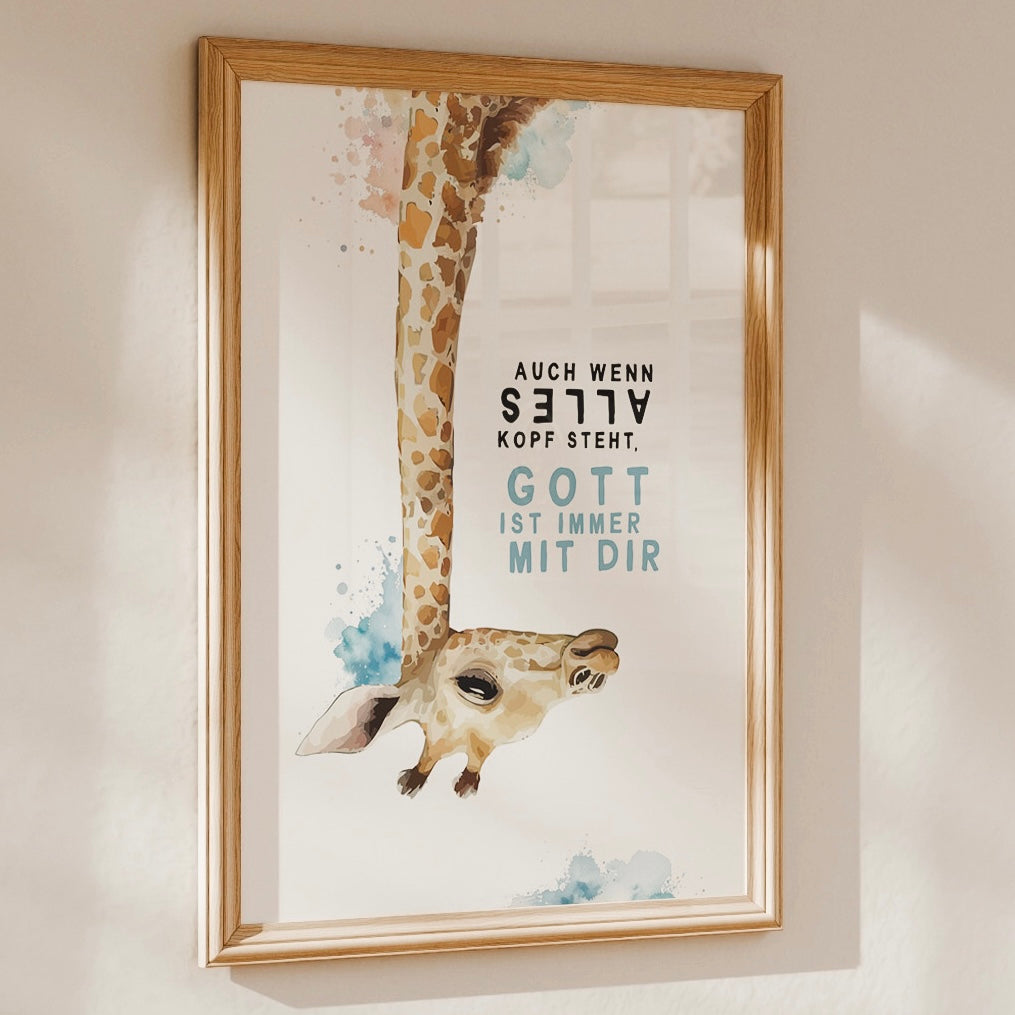 Gott ist mit dir - Poster DIN A3