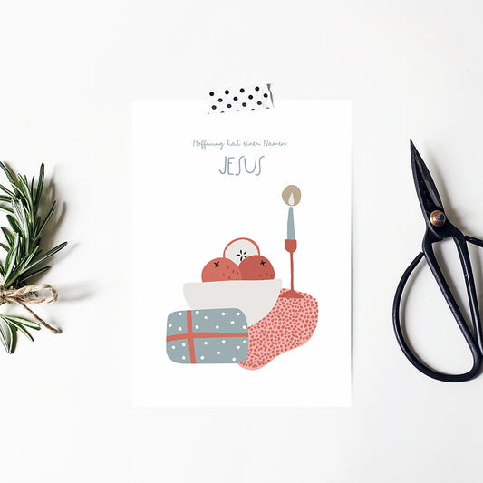 Hoffnung hat einen Namen - Karte DIN A6