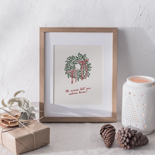 Let us adore him - Karte DIN A6 | Poster DIN A3