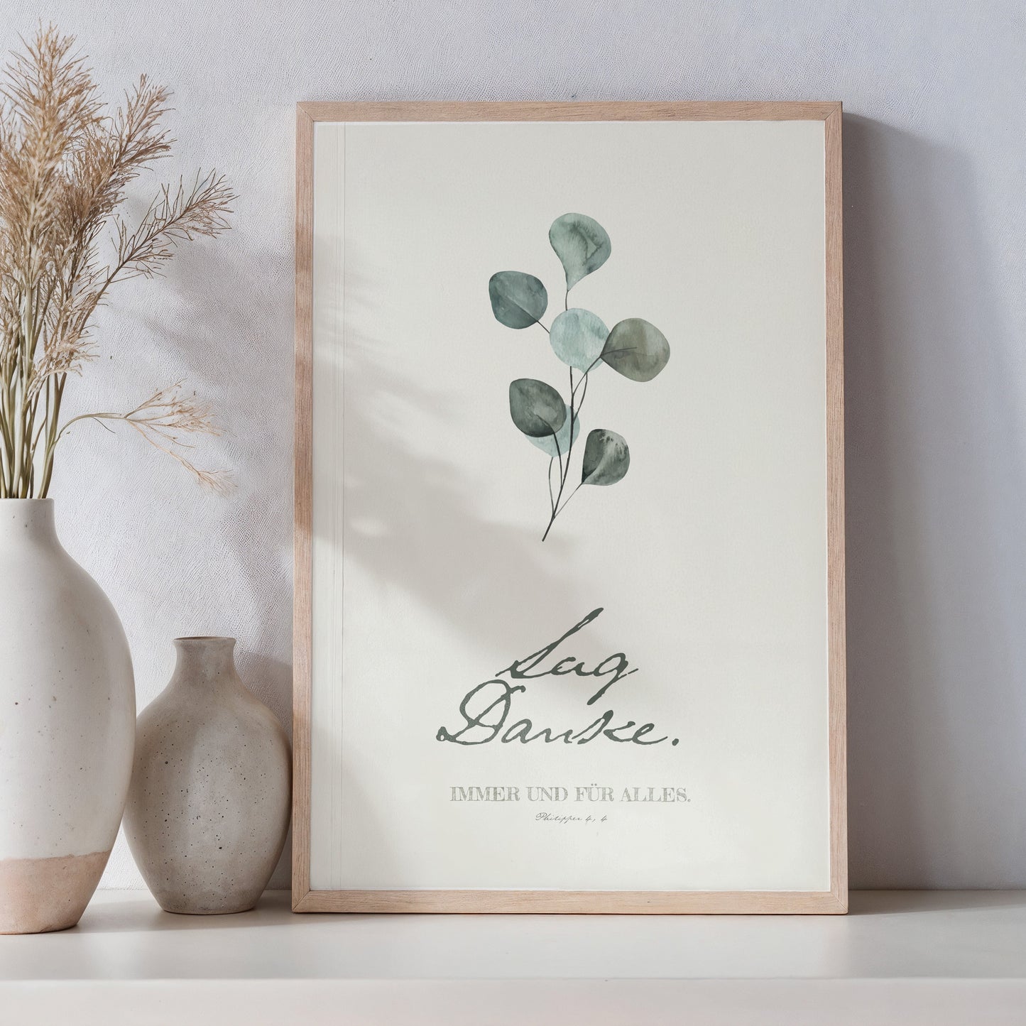 Sag Danke - Poster DIN A3 | Bibelvers Wandbild