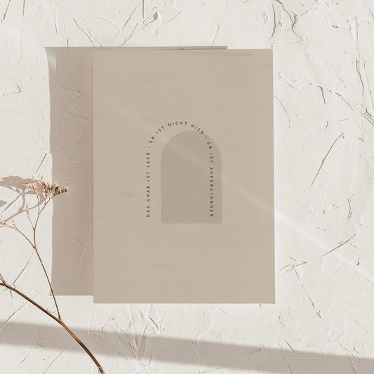 Das Grab ist leer - Karte DIN A6 | Ostern - colibriARTS