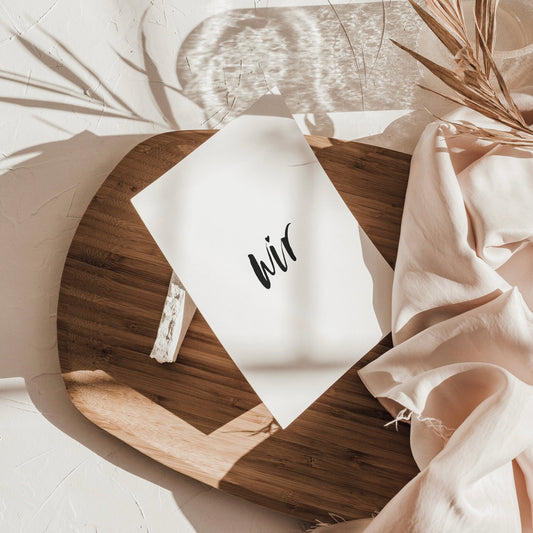 Wir - Karte DIN A6 - colibriARTS