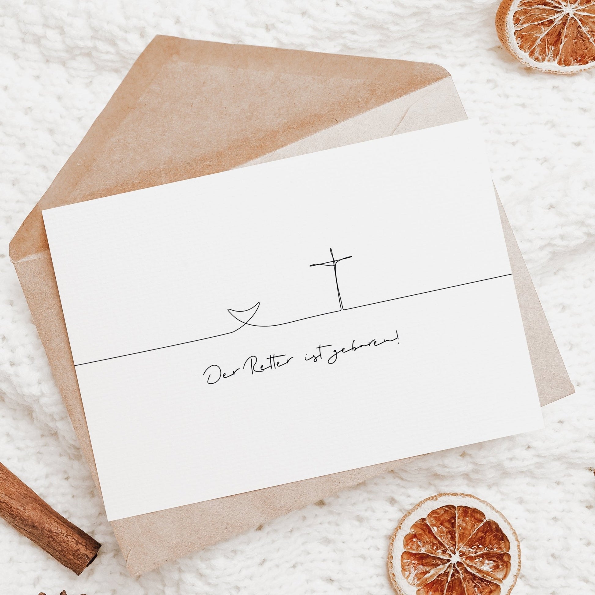 Der Retter ist geboren - Karte DIN A6 - colibriARTS