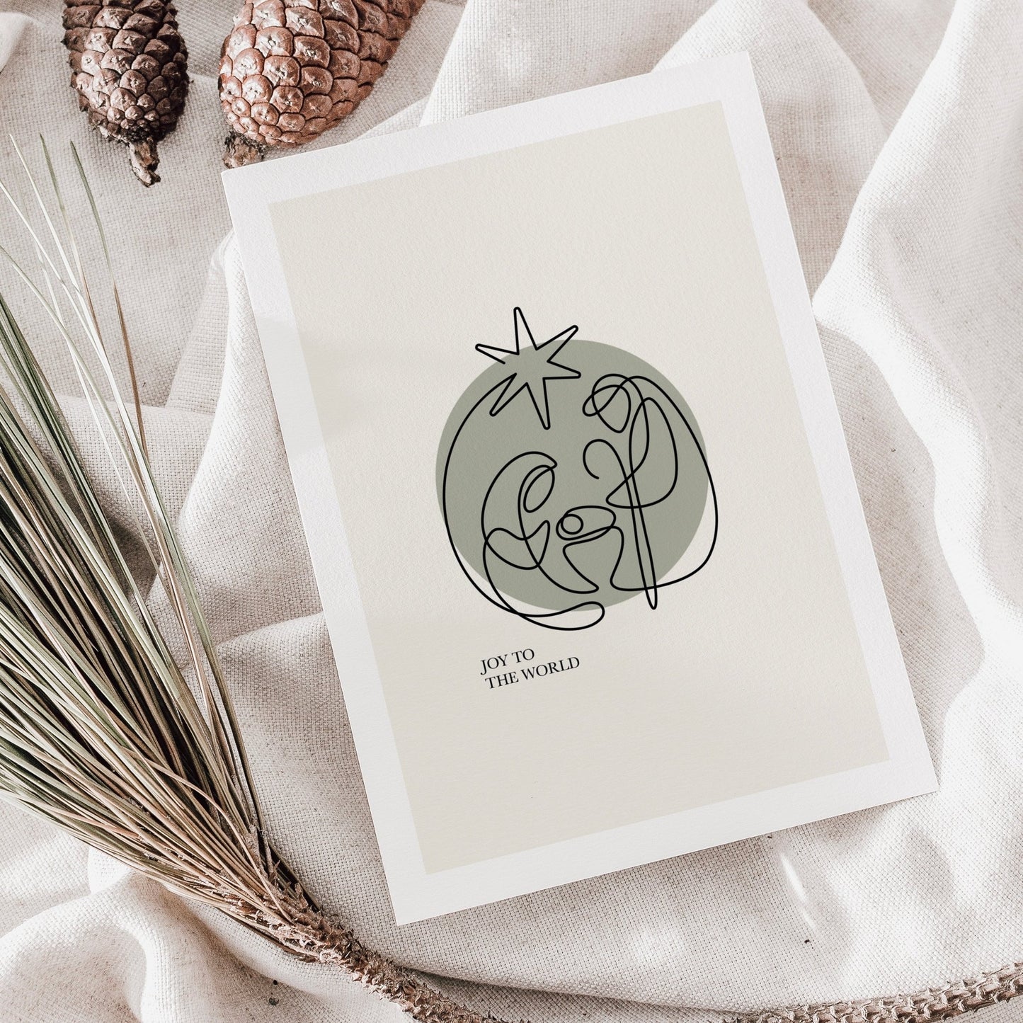 Joy to de world- Karte DIN A6 - colibriARTS