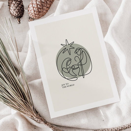 Joy to de world- Karte DIN A6 - colibriARTS