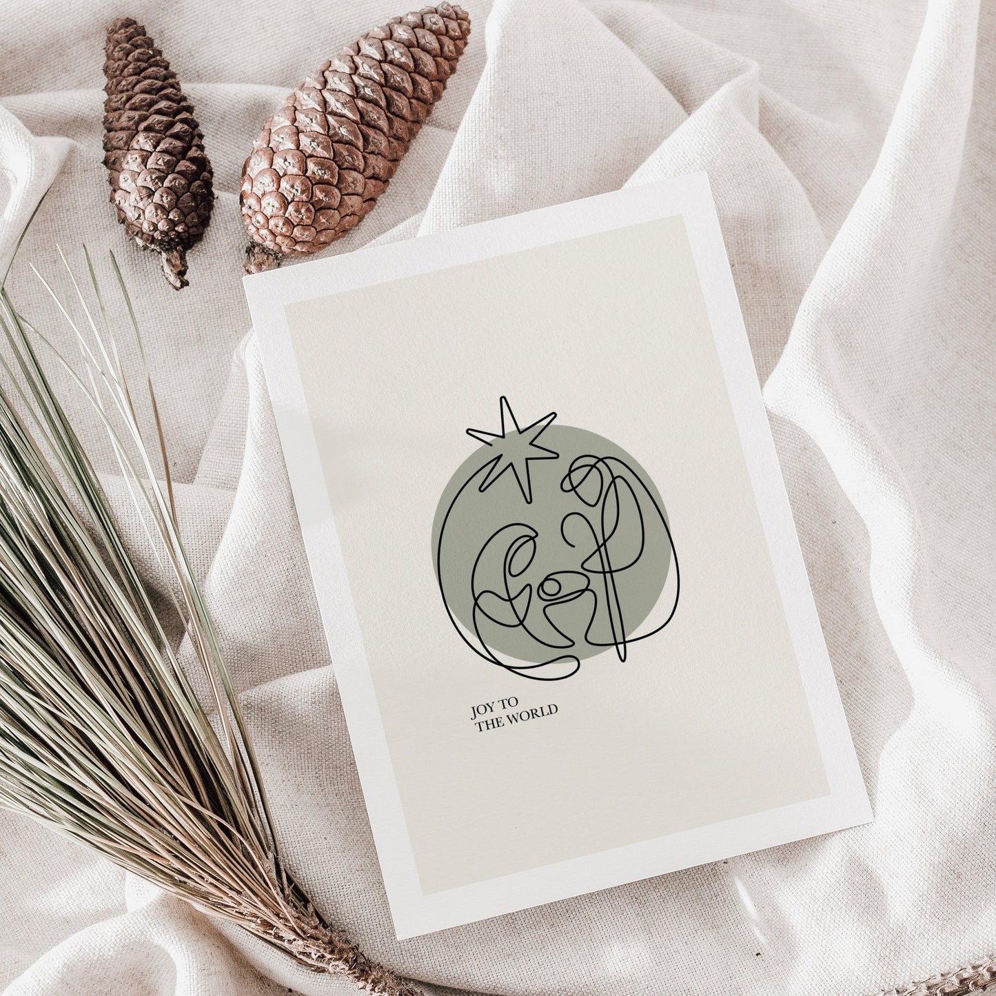 Joy to de world- Karte DIN A6 - colibriARTS